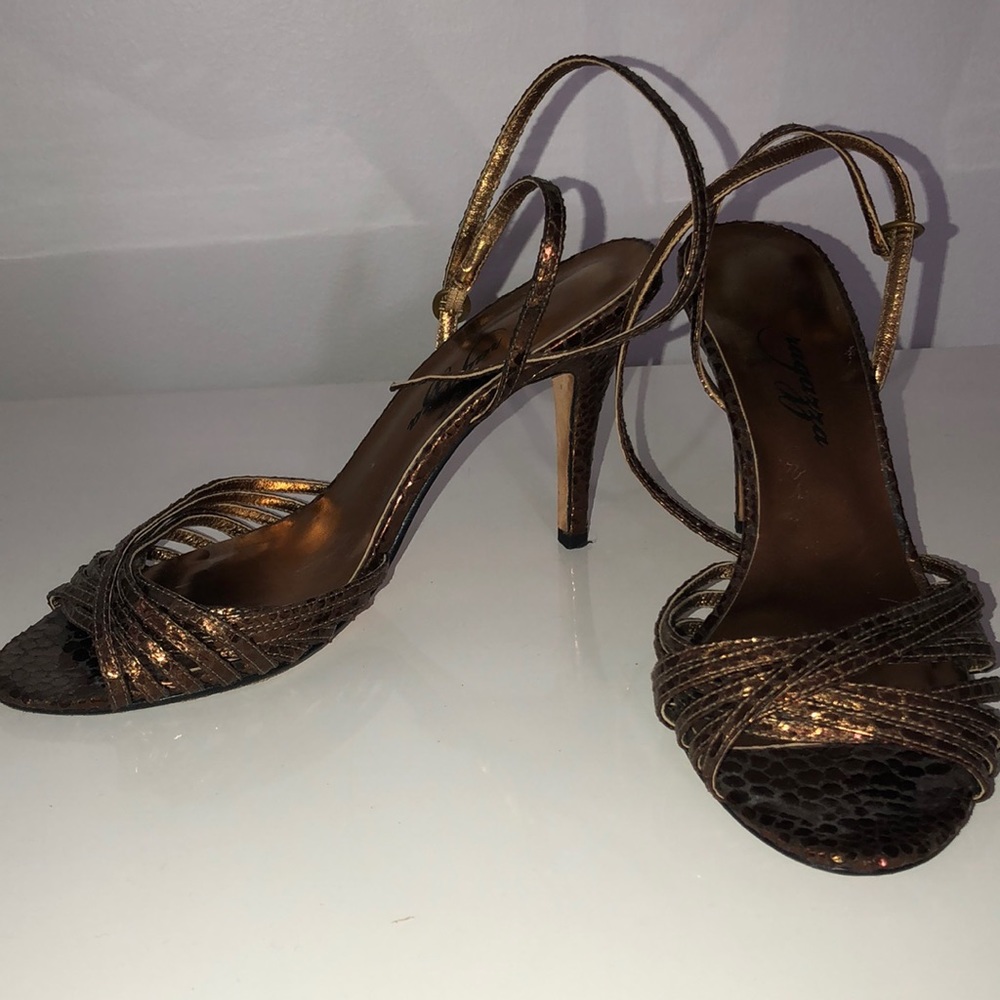 Ragazza Brown Metallic Heel